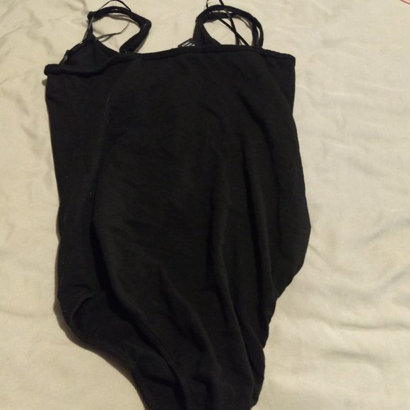 Black Zipper Bodysuit - Picture 2 of 3